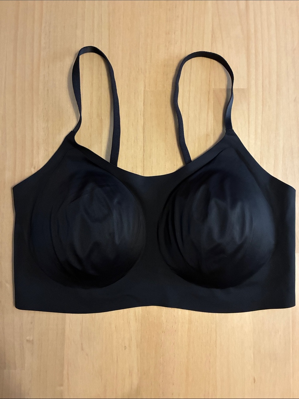 Eby Support Bralette Mesh Back Wireless Black Adjustable Straps XL